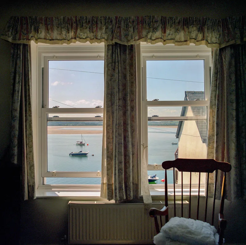 Sea view shot on Kodak Portra 400 with a Hasselblad 503CX, developed at AG Photolab, by James Greenoff-Cairns