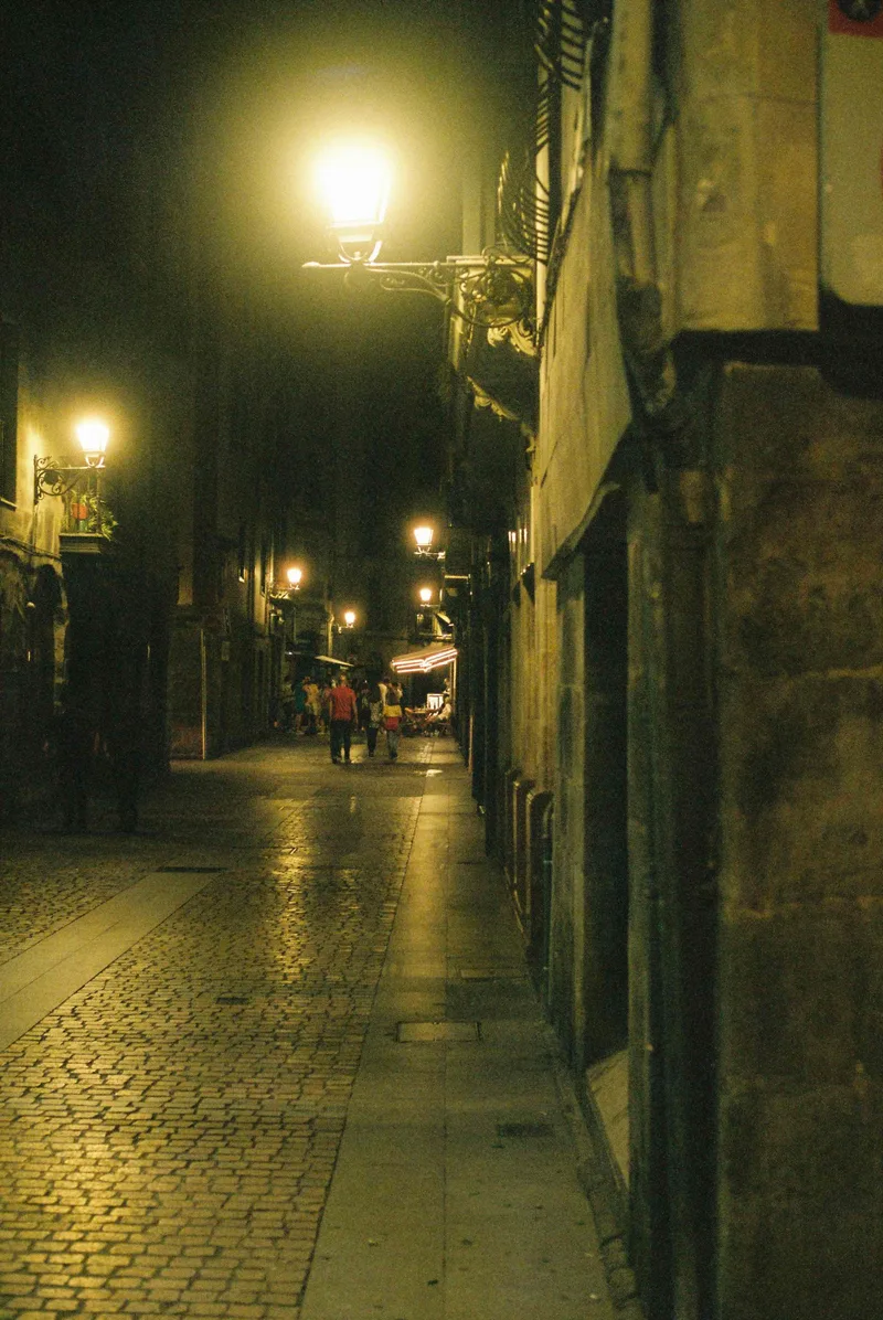 Night strolls shot on Cinestill 800T with a Zenza Bronica ETRS, developed at John Gunn Cameras, by Craig