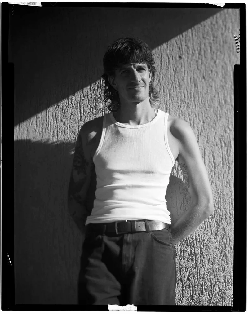 Jonas standing shot on Kodak T-Max 400 with a Linhof Technika IV, developed at Pixel Grain, by Frieder Unselt