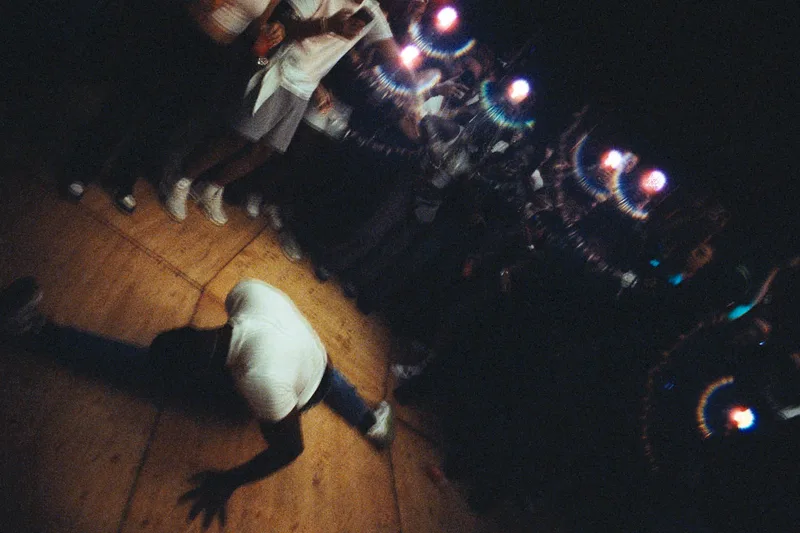 B-boying shot on Cinestill 800T with a Nikon F, developed at Colorluxe Express, by ARGENTEURS