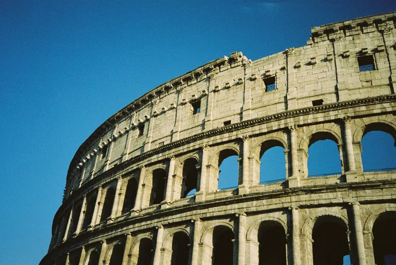 The amazing colosseum shot on Kodak UltraMax 400 with a Olympus Mju-1, developed at Walkens House of Film, by Michelle