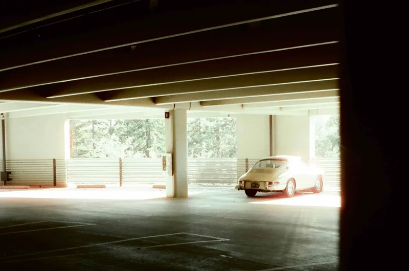 Early 911 shot on Cinestill 400D with a Olympus 35SP, developed at The DarkRoom, by Brandon