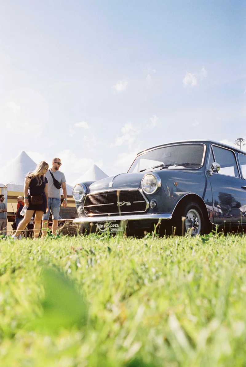 Classic Mini shot on Kodak Vision 3 250D with a Zenit E, developed at Format FilmLab, by Alexander