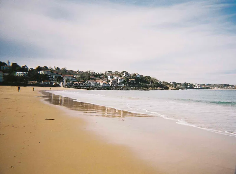 Saint Jean de Luz, France shot on Kodak Portra 800 with a Kodak FunSaver, by Manon