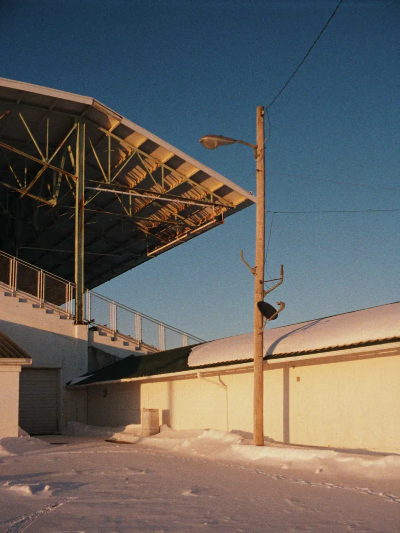 Stadium shot on Lomography Color Tiger 110 with a Pentax Auto 110, by Autumn Faix