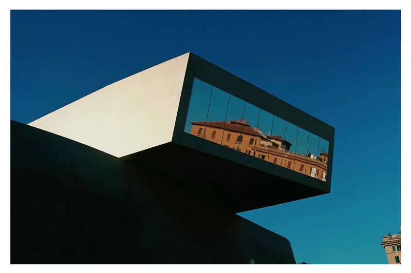 Maxxi reflection shot on Kodak Ektar 100 with a Canon FTb QL, developed at Studio Baxton, by Federico Rossetto