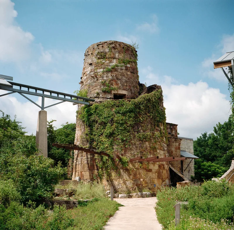 Tower of Earth and Green shot on Kodak Gold 200 with a Mamiya 6MF, by Tyler