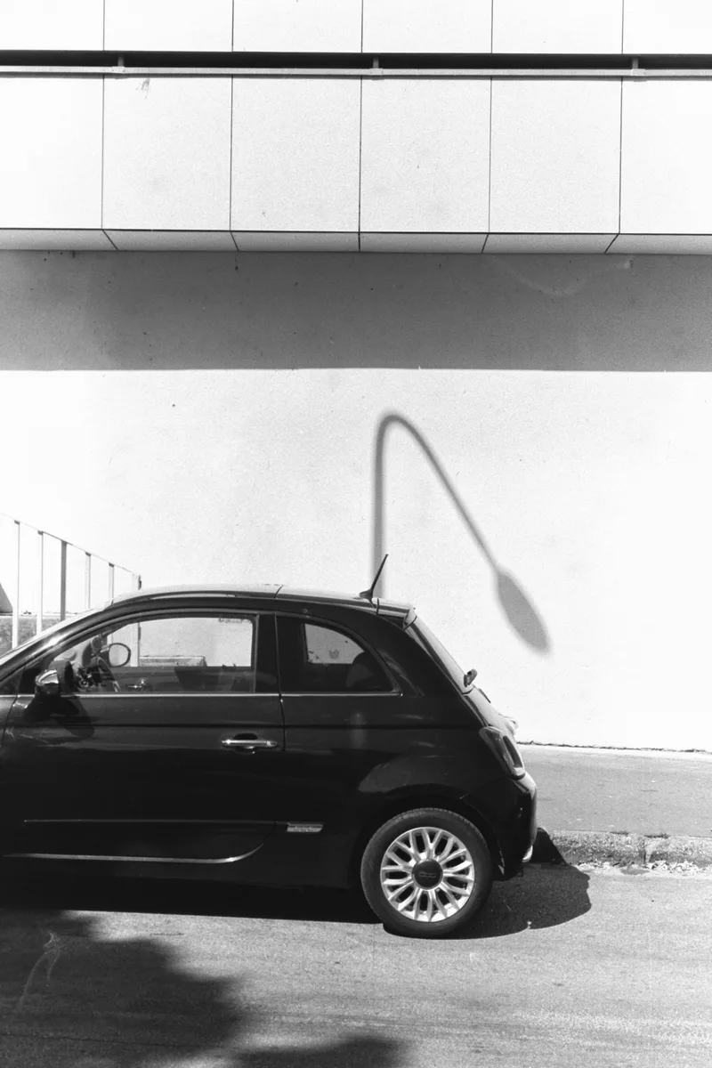 Urban fragment shot on Ferrania P33 with a Minolta X-500, developed at Home / Self-Developed, by Endre