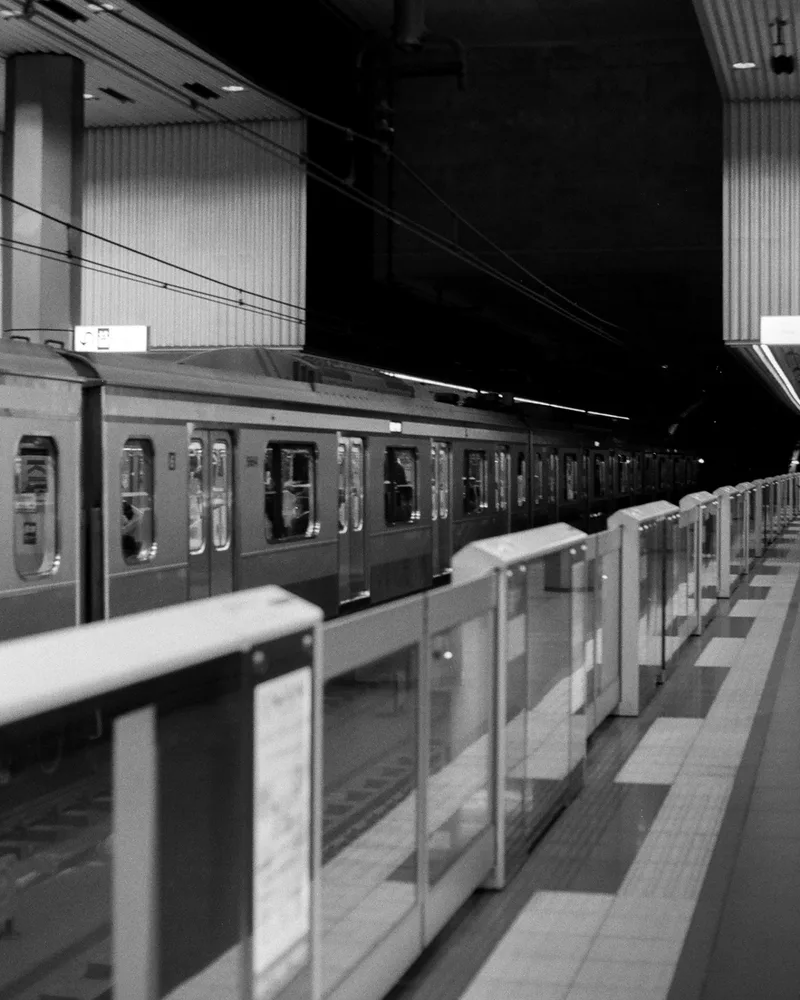 Into the underground shot on Ilford Delta 400 with a Pentax Program A, developed at National Photo, by ant
