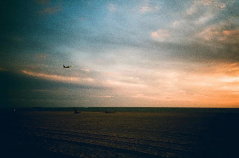 Taking off shot on Harman Phoenix 200 with a Konica A4, developed at Dominion Camera, by Lucy Mueller