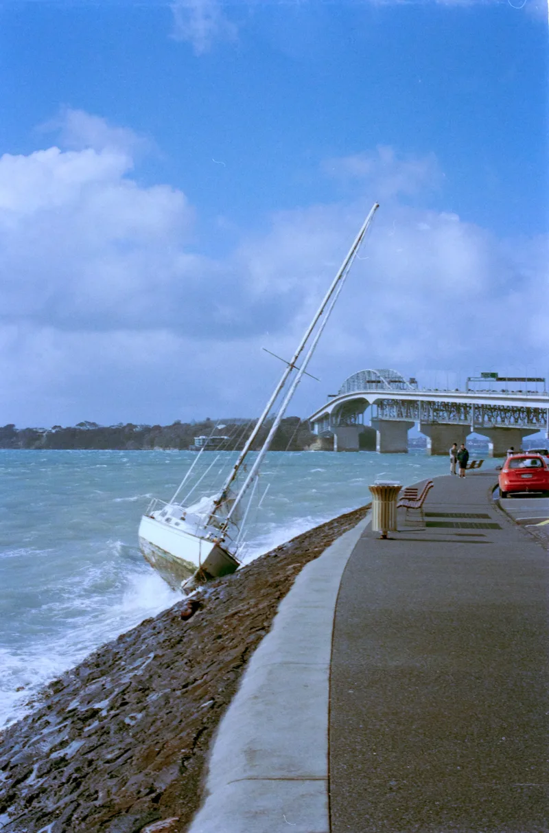 The Wreck shot on Fujifilm 400 with a Ricoh KR-10, by June