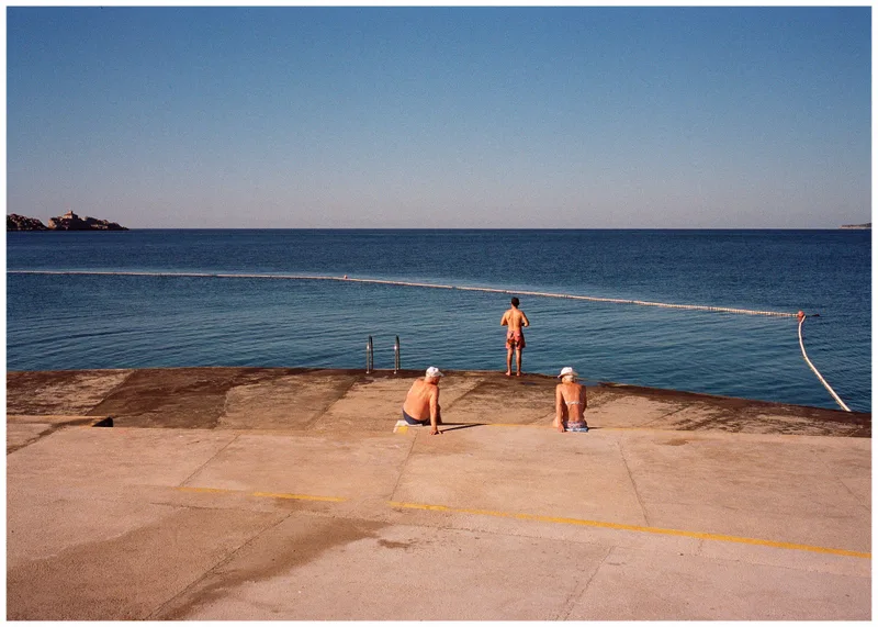 Dubrovnik Beach shot on Kodak Portra 160 with a Leica M4-P, developed at Nelson Photo Supplies, by Leland