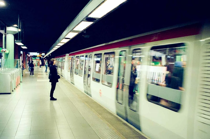 Subway Ligne D shot on Sunbath 250D with a Canon FT QL, developed at Nation Photo, by MARCO PHOTOS