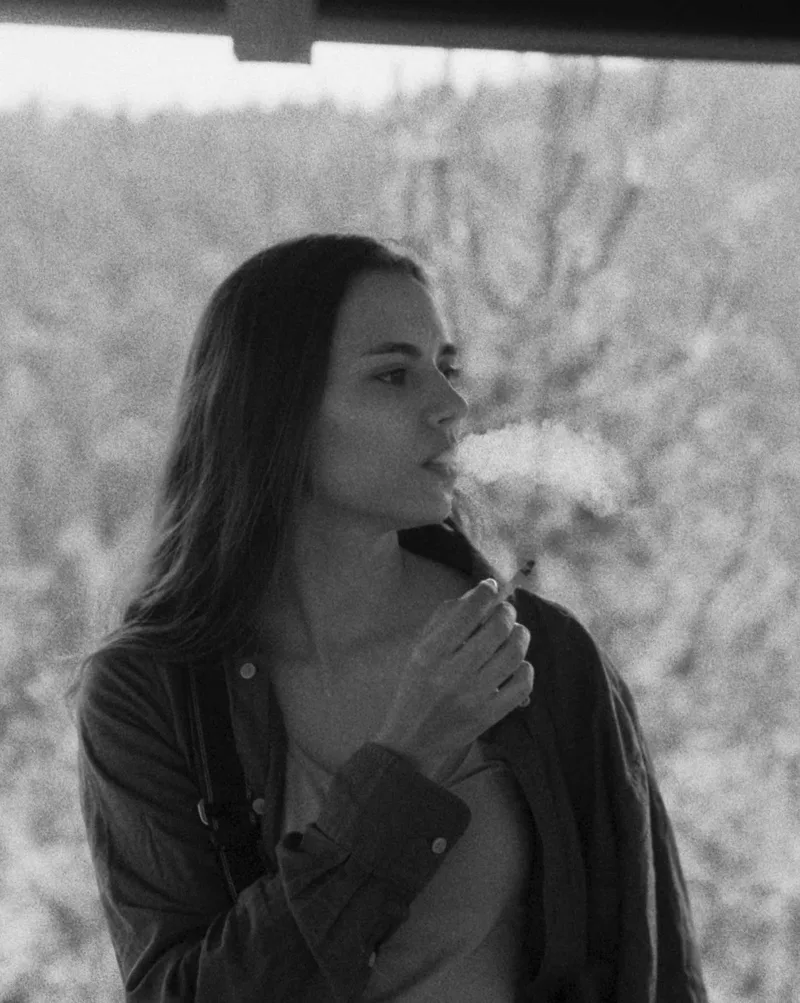 Don't smoke kids. shot on Ilford Delta 400 with a Zorki 4K, by Ľuboš96K.