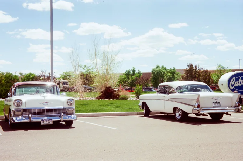 Time travel in action? shot on Kodak Vision 3 250D with a Kodak Retinette1A, developed at Boutique Film Lab, by Gunnison Clamp