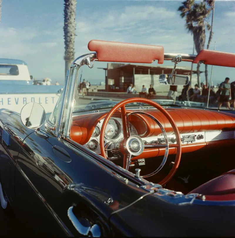 Venice Beach Car Show shot on Kodak Portra 400 with a Mamiya C220, developed at Abandoned Cameras, by Kevin