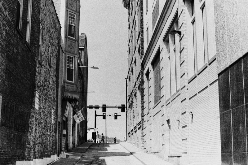 Cross on Green shot on Kodak Tri-X with a Nikon FM, developed at Home / Self-Developed, by Ryan Jensen