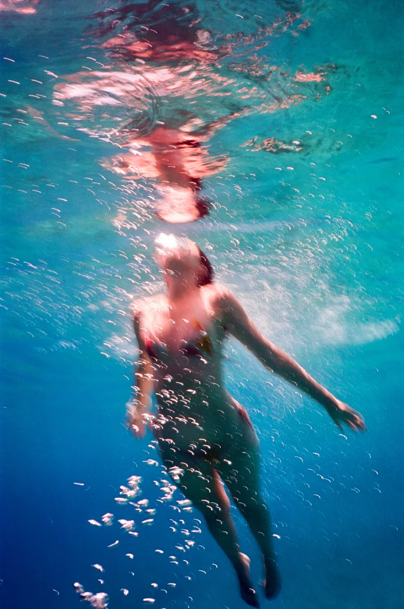 Underwater shot on Kodak Ektar 100 with a Nikonos V, developed at 922 Photo Life, by Kaitlin Kelesoglou