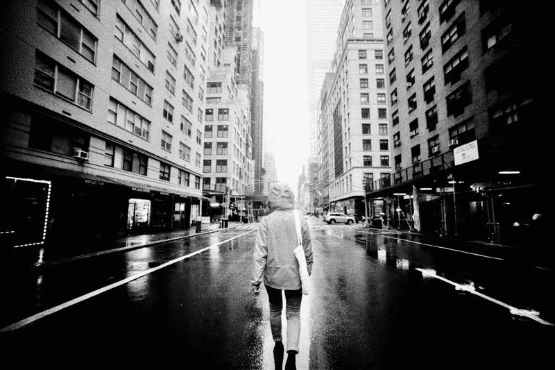 Manhattan Rain shot on Kodak T-Max P3200 with a LOMO LC-Wide, developed at LTI Lightside, by T0M7