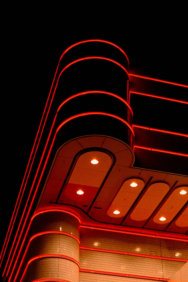 Neon Stripes shot on Kodak Portra 400 with a Canon A-1, developed at CAMERA LAND Yaotomi, by Chillsburg