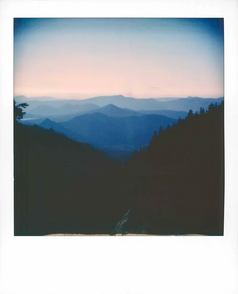 Cascades shot on Polaroid SX-70 with a Polaroid SX-70 Sonar, by Jeremy Kruse