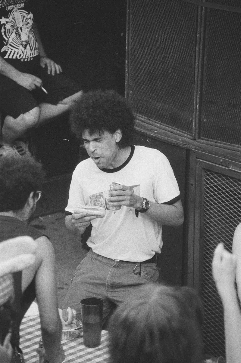 Hot Dog! shot on Ilford Delta 3200 with a Minolta X-700, developed at Holland Photo Imaging, by ReillyJude