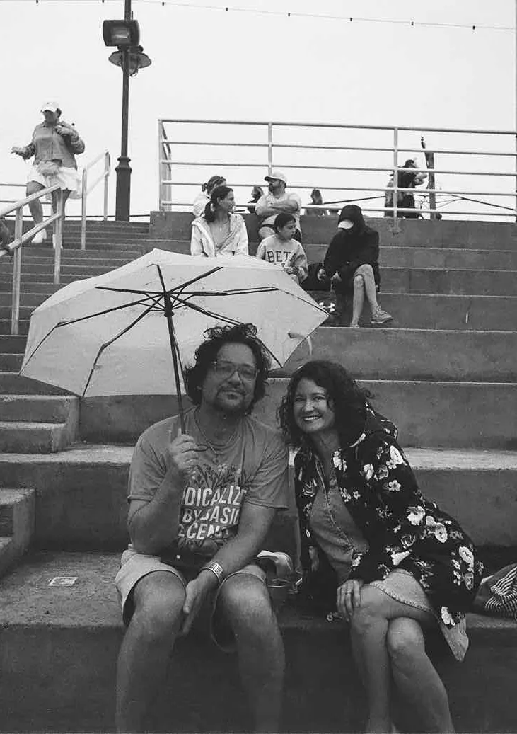 Rainy day at Gretna Fest shot on Ilford HP5 Plus 400 with a Olympus Pen EE-3, developed at The DarkRoom, by Ray