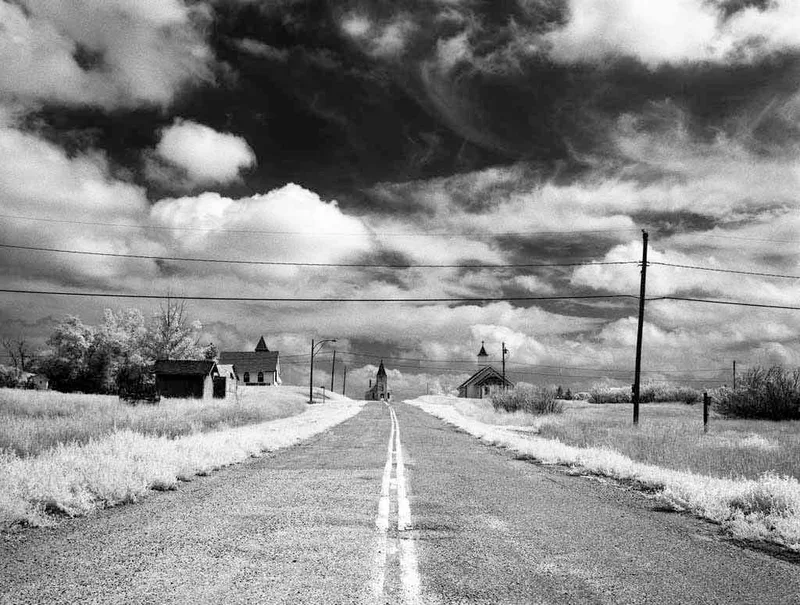 Quiet Perspective shot on Rollei Infrared 400 with a Mamiya C330s Professional, by PhotoBob