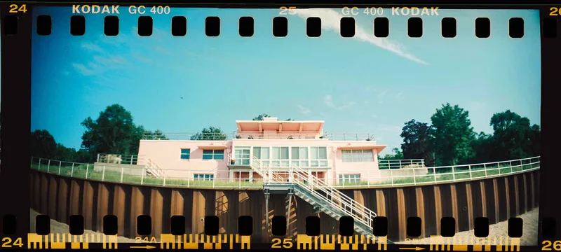 Homes of Tomorrow II shot on Kodak UltraMax 400 with a Lomography Sprocket Rocket, developed at theFINDlab, by Jeremy Allen Wieczorek