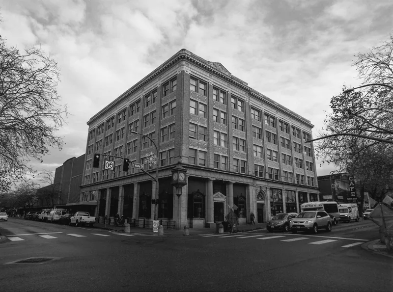 E Holly St. shot on Kodak Plus-X with a Mamiya 645 Pro TL, developed at Quicksilver Photo Lab, by Wade GG