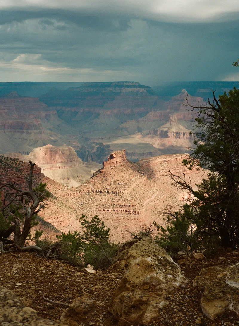 A Canyon Butte shot on Kodak Portra 800 with a Zenza Bronica RF645, developed at Strap Film Lab, by Dino Jagger III