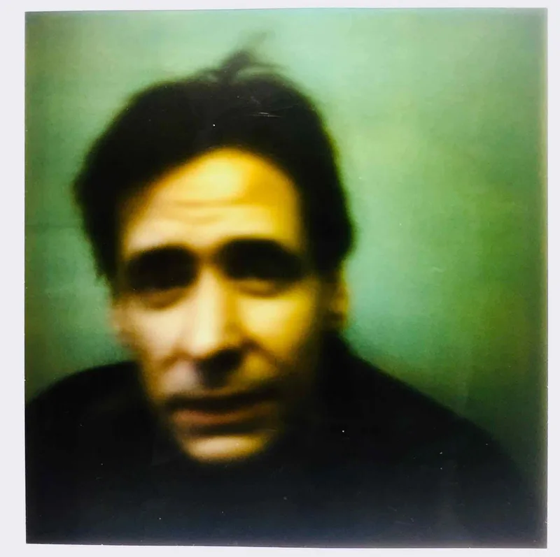 The Artist Colin Stone (1) shot on Polaroid SX-70 with a Polaroid SX-70, developed at Home / Self-Developed, by Tony Shelley