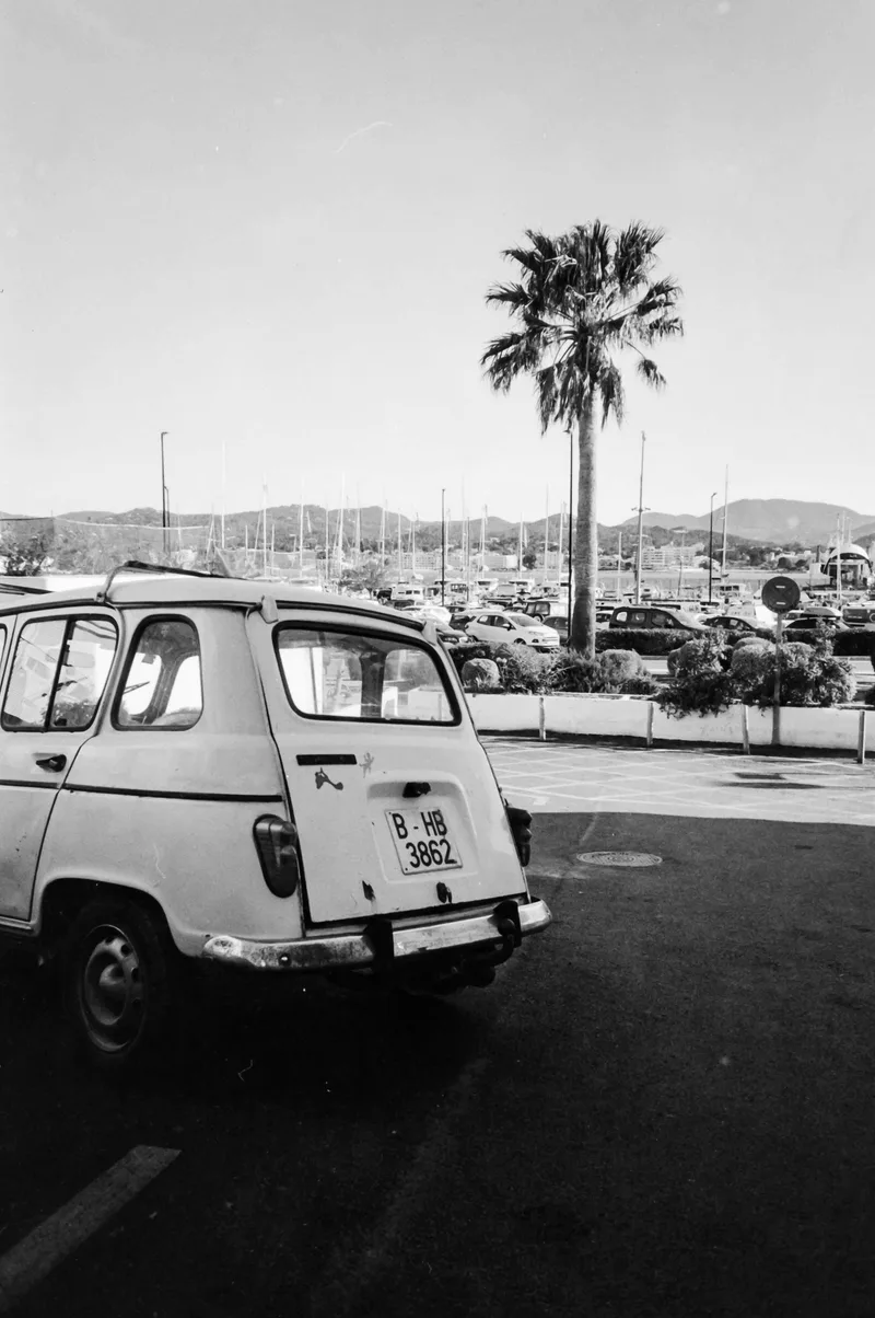 Old Ibiza shot on Orwo UN54 with a Nikon AF600, developed at Home / Self-Developed, by Mark Beadle