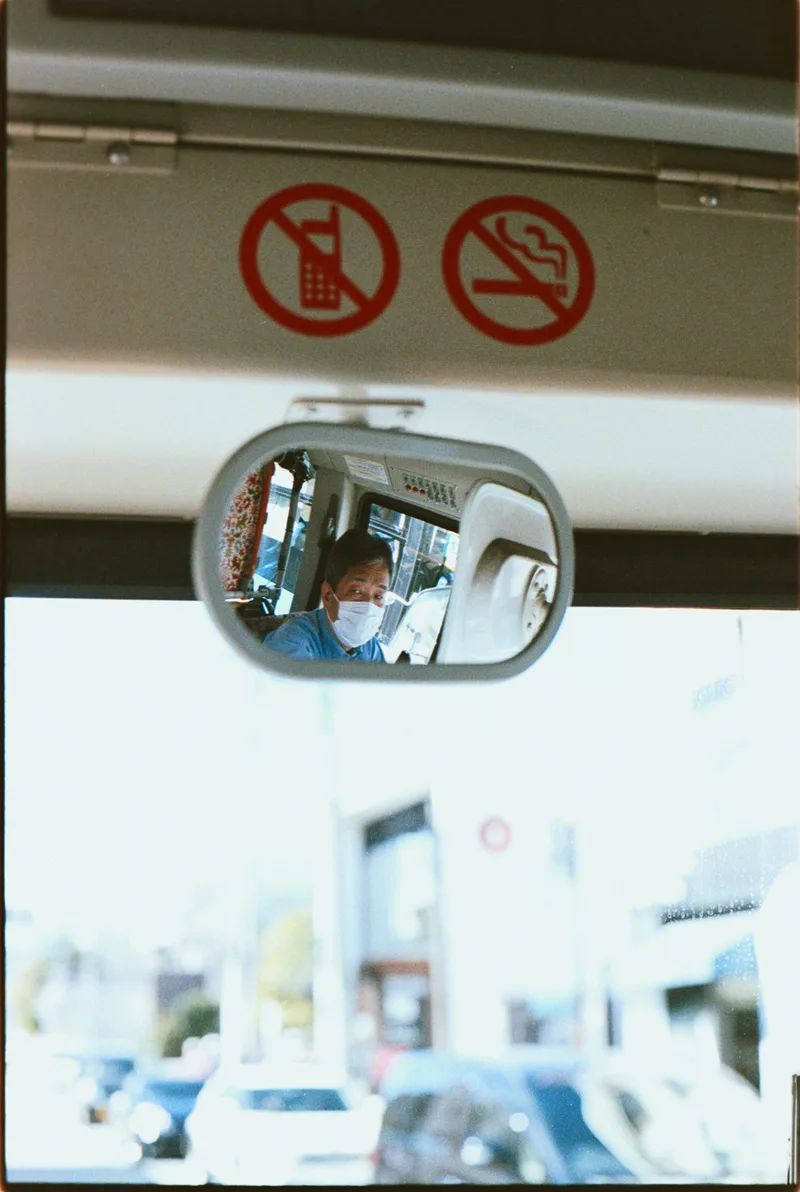 Kawaguchiko Bus shot on Kodak Portra 400 with a Nikon FM3, by Forest Park