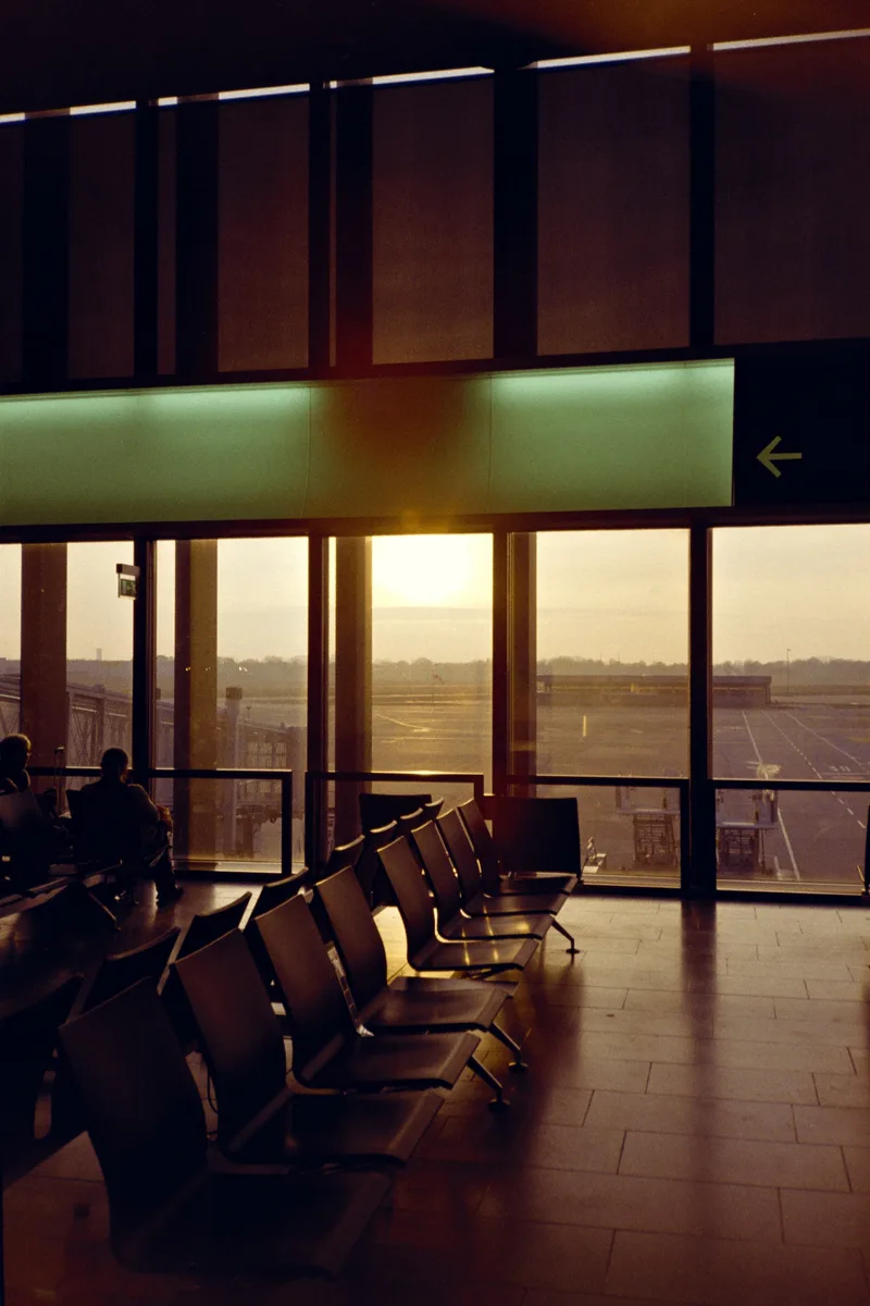 Awaiting Departure shot on Kodak Gold 200 with a Olympus XA, developed at Foto Weckbrodt, by Chillsburg