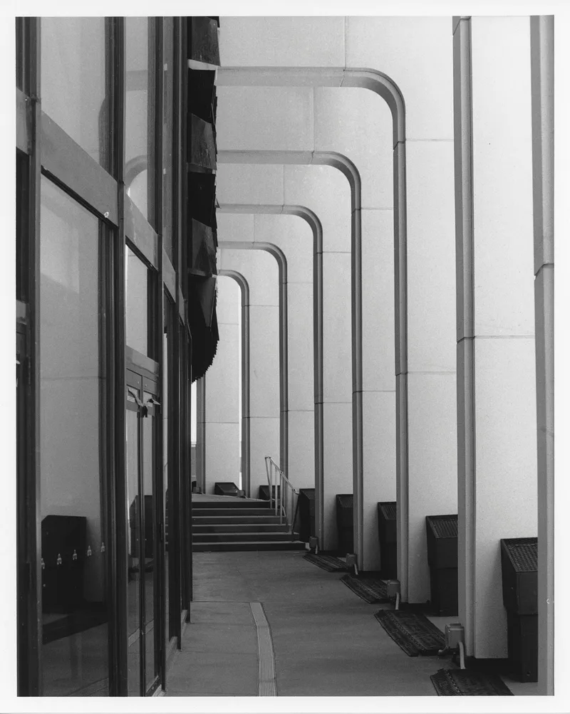 Montreal Place des arts hallway shot on Ilford Delta 100 with a Nikon FM, developed at Home / Self-Developed, by Luc Béliveau