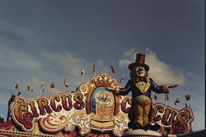 Clown.JPG shot on Cinestill 800T with a Pentax ME, developed at The color house, by Ben stein