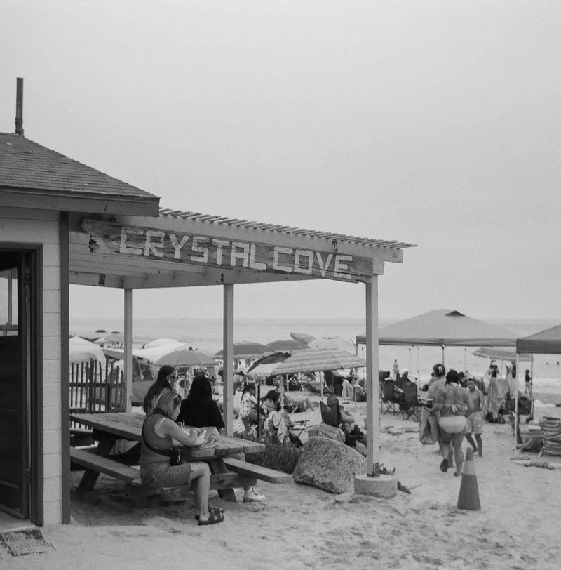 Crystal Cove shot on Ilford HP5 Plus 400 with a Agfa Isolette II, developed at Pro Photo Connection, by Clint