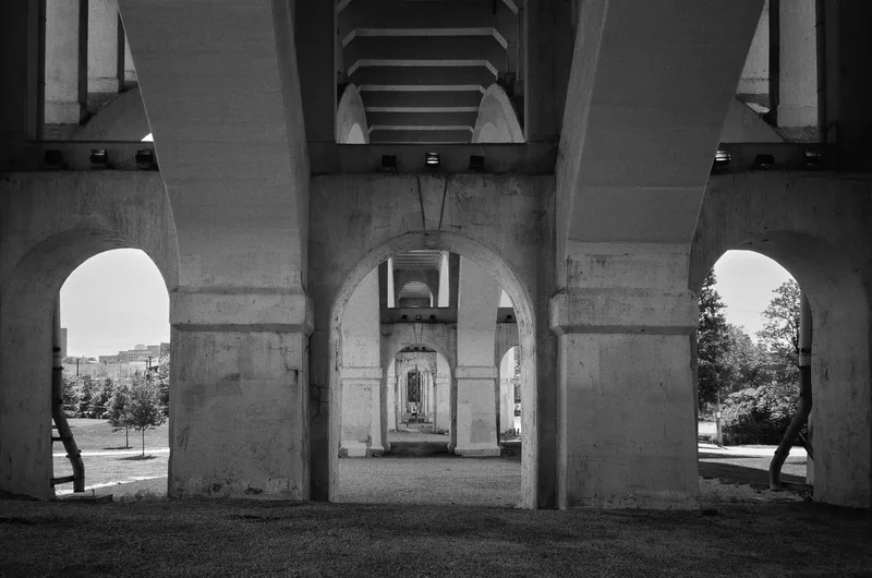 Under the Bridge shot on Kodak T-Max 400 with a Olympus XA3, developed at Legacy Film Lab, by Clint