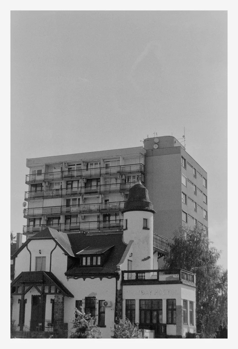 Architecture Clash shot on Forte Fortepan 200 with a Nikon F50, developed at Home / Self-Developed, by AkosArnold