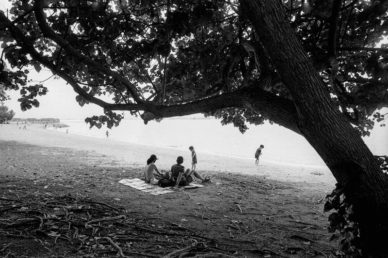 beach shot on Ilford HP5 Plus 400 with a Leica M3, developed at Konota Digital Services, by healthpotions