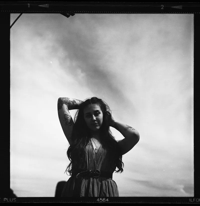 Sara shot on Ilford PanF Plus 50 with a Pentacon Six TL, developed at Home / Self-Developed, by Alessandro Benevento