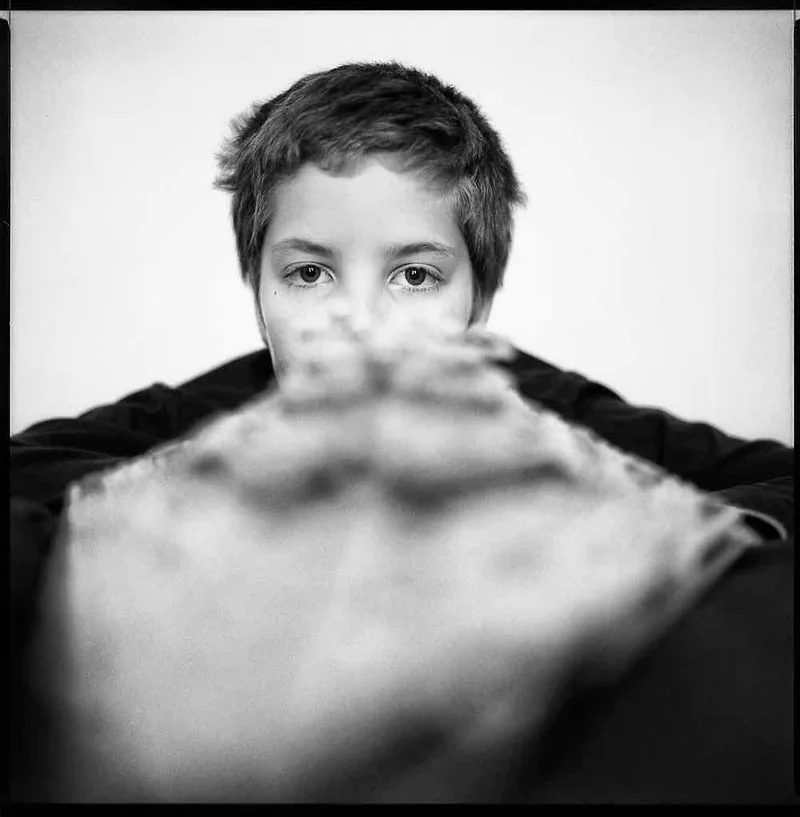 My son shot on Kodak Tri-X 400 with a ZenzaBronica SQ-B, developed at Processus, by Laurent Bénard