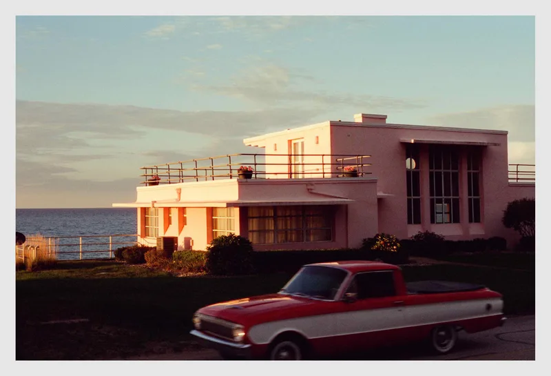 The Pink House shot on Cinestill 400D with a Canon AT-1, developed at State Film Lab, by Joe