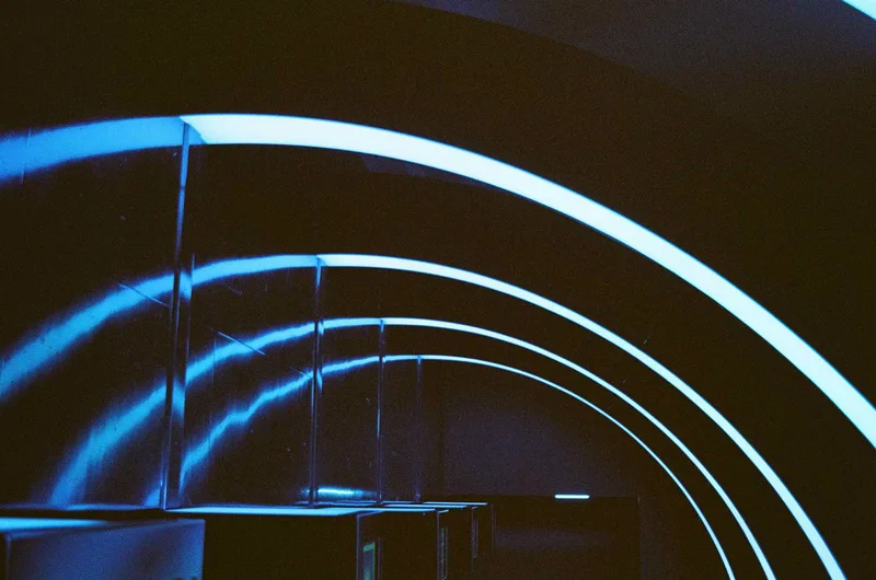 Blue Rainbows shot on Fujifilm 400 with a Nikon FM2n, developed at 60 Minute Photo Lab, by BrindleGeek