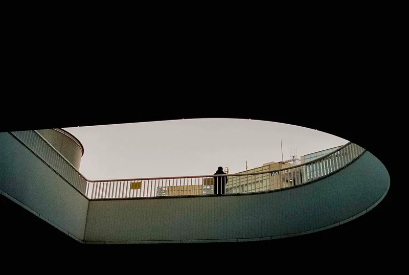 Negative space shot on Marix 400D with a Nikon F3, developed at Champ Camera, by Nicholas Smith