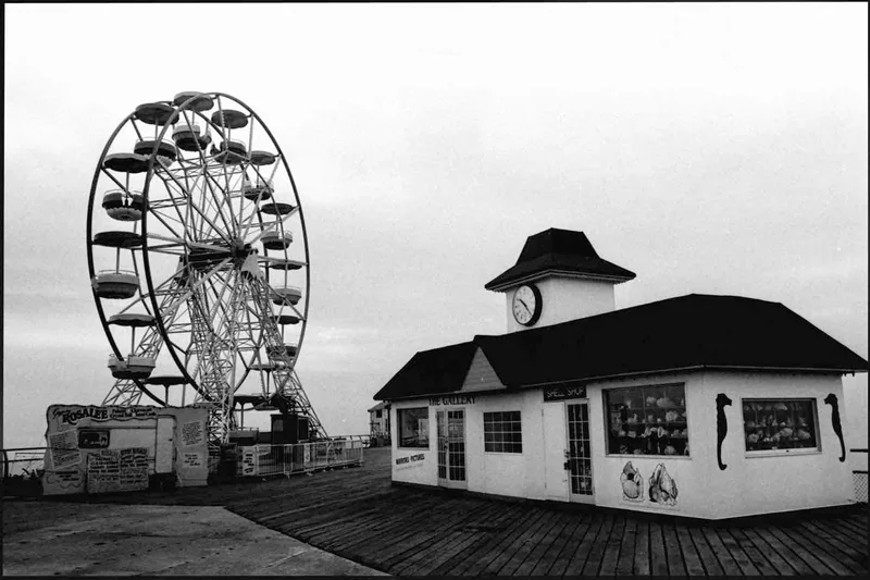 Clacton Pier. shot on Kodak Tri-X 400 with a Zorki 4K, developed at Home / Self-Developed, by Tony Shelley