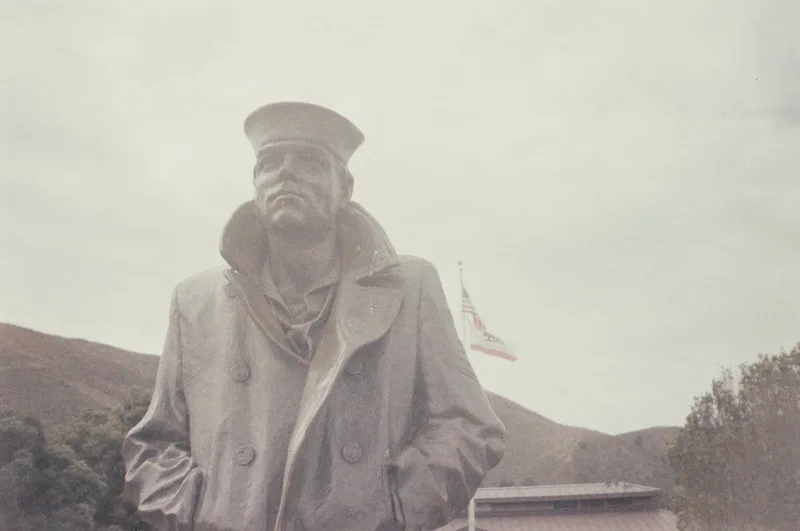 Lone Sailor, San Francisco shot on FilmNeverDie Kiro 400 with a Olympus TripMD3, developed at The Film Safe, by Ben