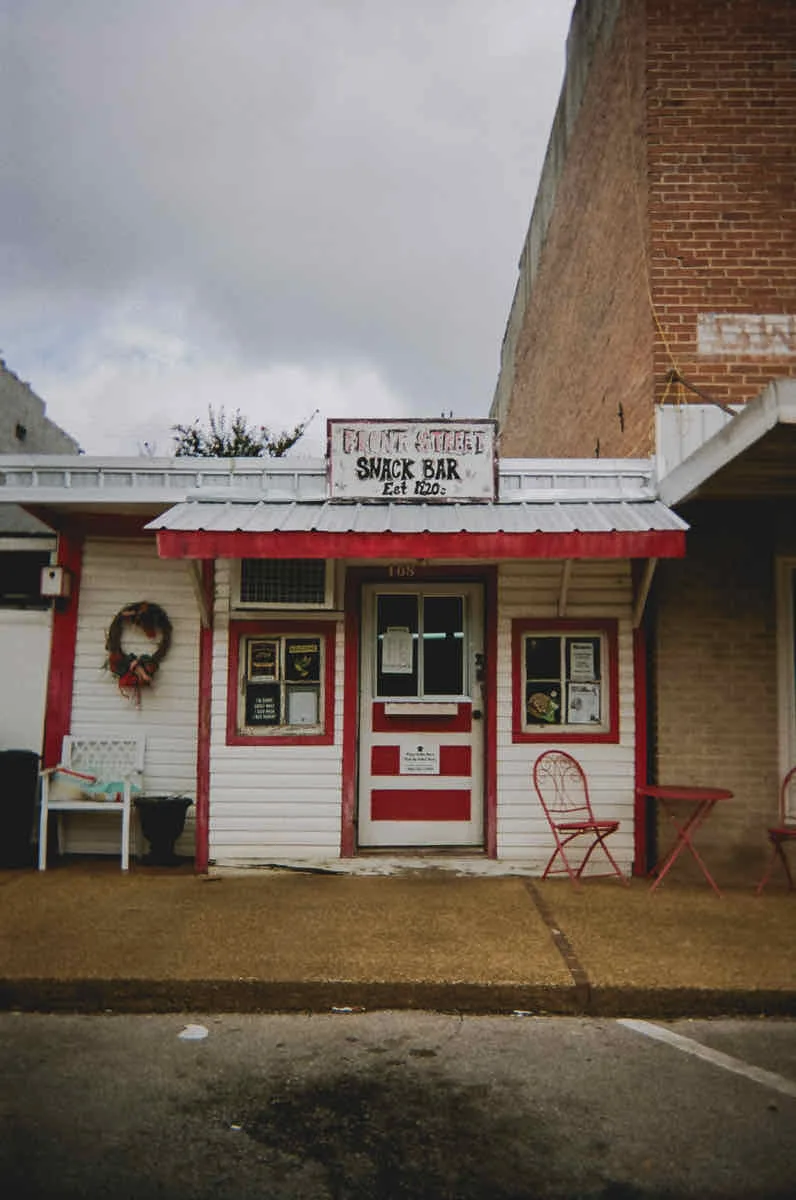 Front Street Snack Bar shot on Kodak Gold 800 (Disposables) with a Kodak FunSaver, developed at The DarkRoom, by Jeremy Allen Wieczorek