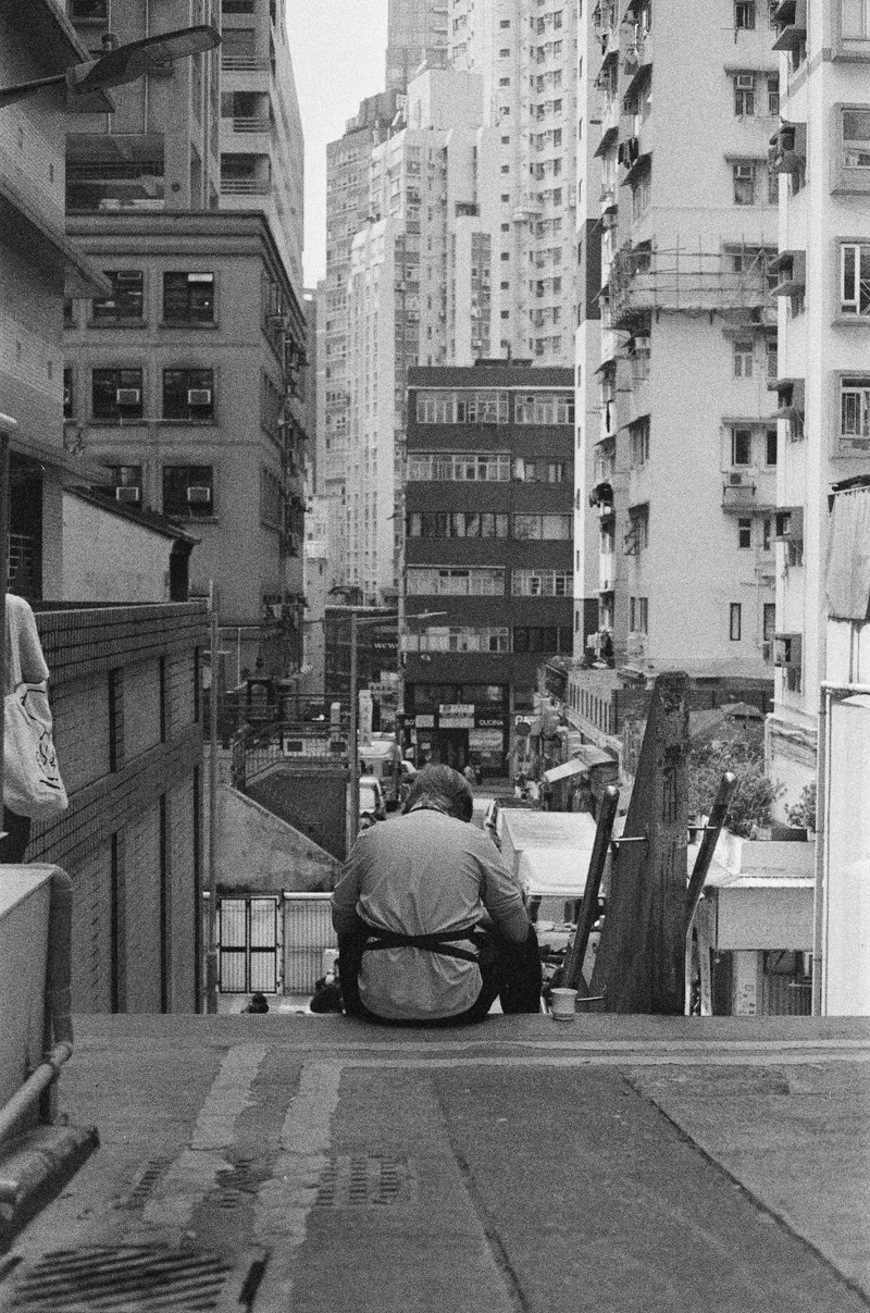 Smoke break. shot on Bergger Pancro 400 with a Canon AE-1, developed at Camera Film Photo, by Marrh